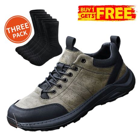 Mens Sneakers Leather Running Shoes Trainers Sneaker Casual Hiking Shoes