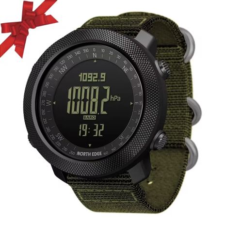 Birthday Gifts for Dad,Military Compass Rock Solid Digital Watches