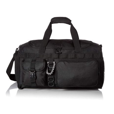 ThreePigeons™ Tactical Black Gym Duffle Bag 32L