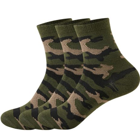 Casual Novelty Gifts 3D Camouflage Huting Footwear Crew Socks For Adults