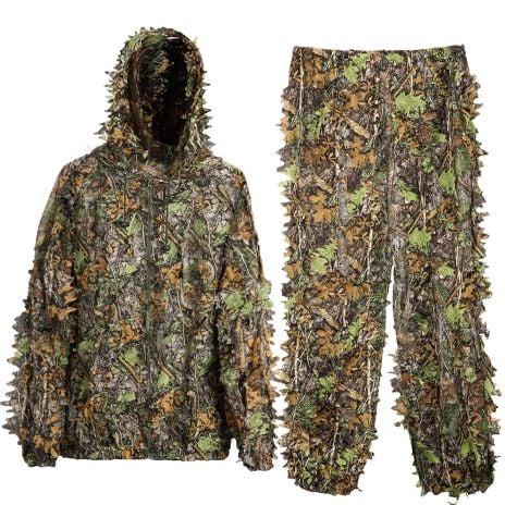 ThreePigeons™ Ghillie Suit 3D Leafy Camo Hunting Suits