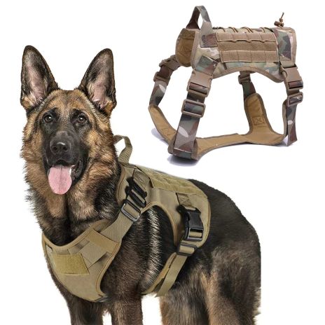 ThreePigeons™ Military Tactical Dog Harness Pet Training Vest Dog