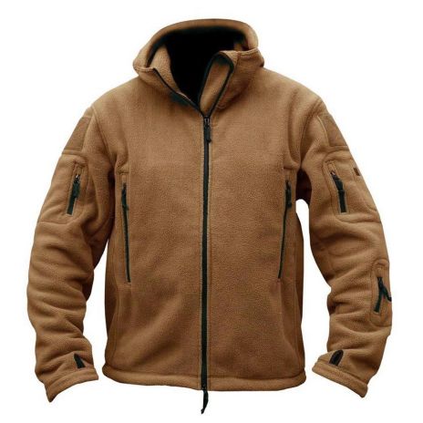 Men's Warm Military Tactical Sport Fleece Hoodie Jacket