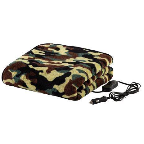 Heated Blanket - Ultra Soft Fleece Throw Powered by 12V Auxiliary Power Outlet