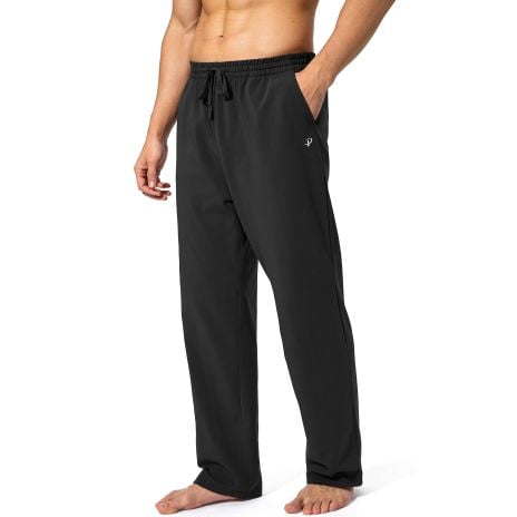 Men's Cotton Yoga Sweatpants Athletic Lounge Pants