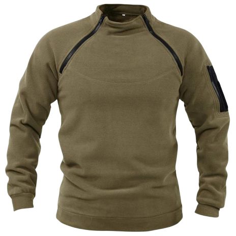 Men's Sweatshirt Warm Outdoor Pullover Tactical-Style Jacket
