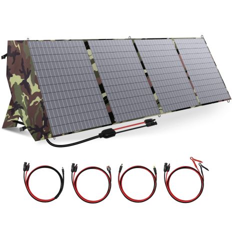 Portable Solar Panel 200W 18V Foldable Solar Charger Kit