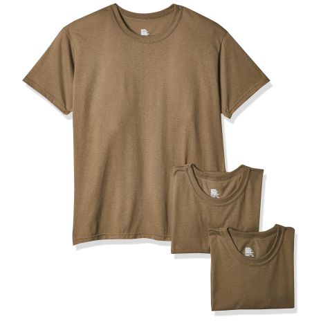 Cotton Military Tee-3pack Army green