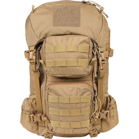 ThreePigeons 35L Outdoor Hiking Camping Tactical Backpack in Black Army Green Tan