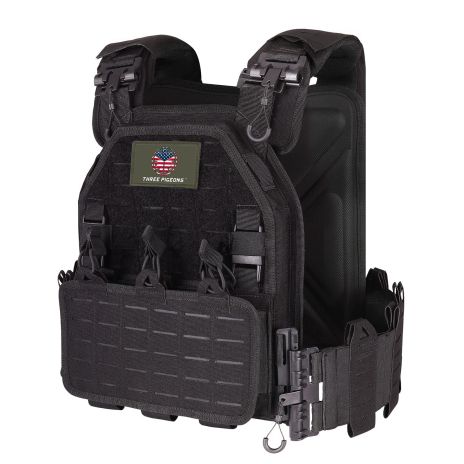 ThreePigeons™ Tactical Vest for Men Quick Release Laser-Cutting Modular