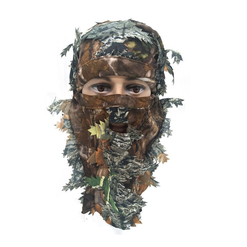 Hunting Face Mask Camouflage Leafy Hat Ghillie  Headwear