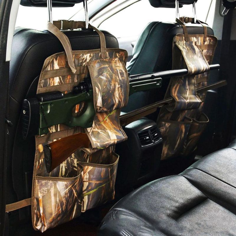 Car Seat Back Organizer with Gun Rack Feature Tactical Seat Cover