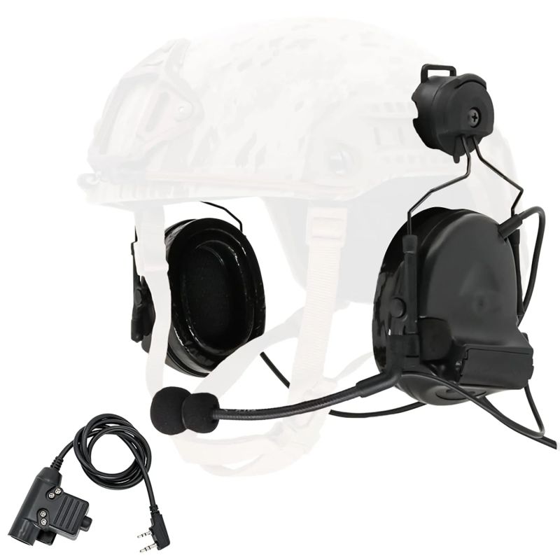 ThreePigeons™ Tactical Headset with ARC Rail Adapter Hearing Protection