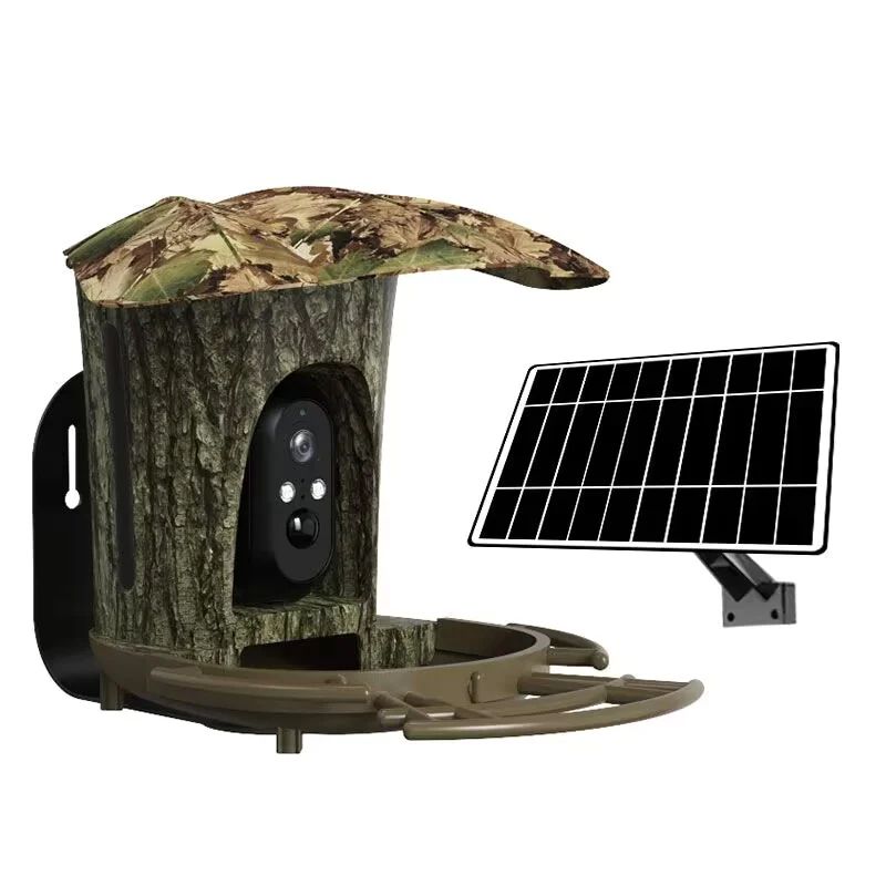 ThreePigeons™ Smart Bird Feeder Camera with Solar Panel