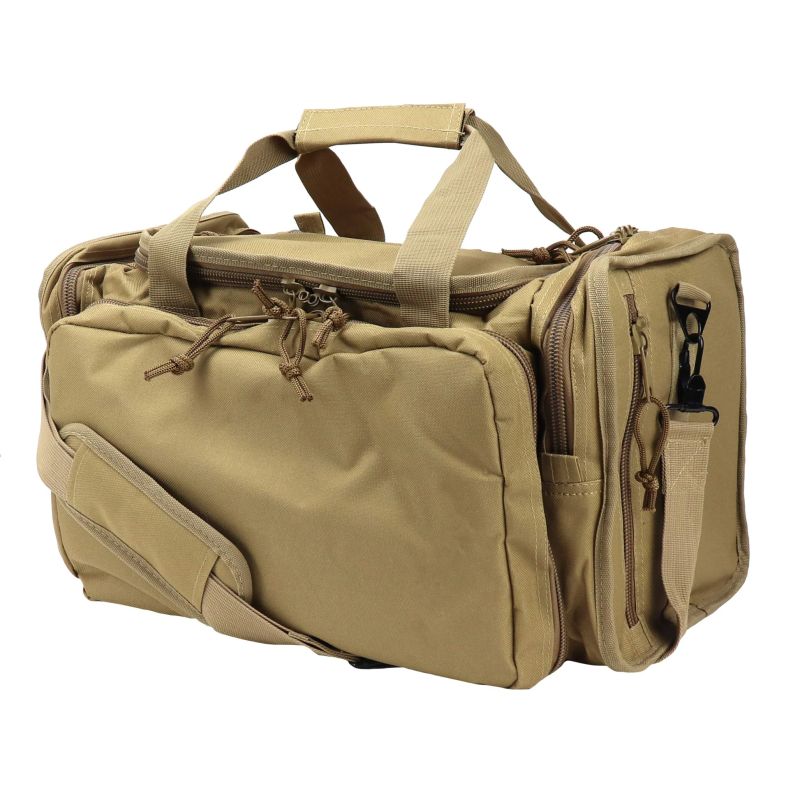 ThreePigeons™ Tactical Range Bag with 9 Compartments and 2 Removable Pistol Pouches