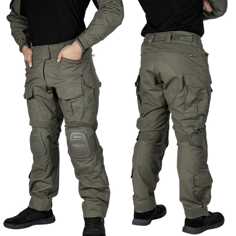 ThreePigeons™ Combat Military Pants Multi-camo Trousers with Knee Pads