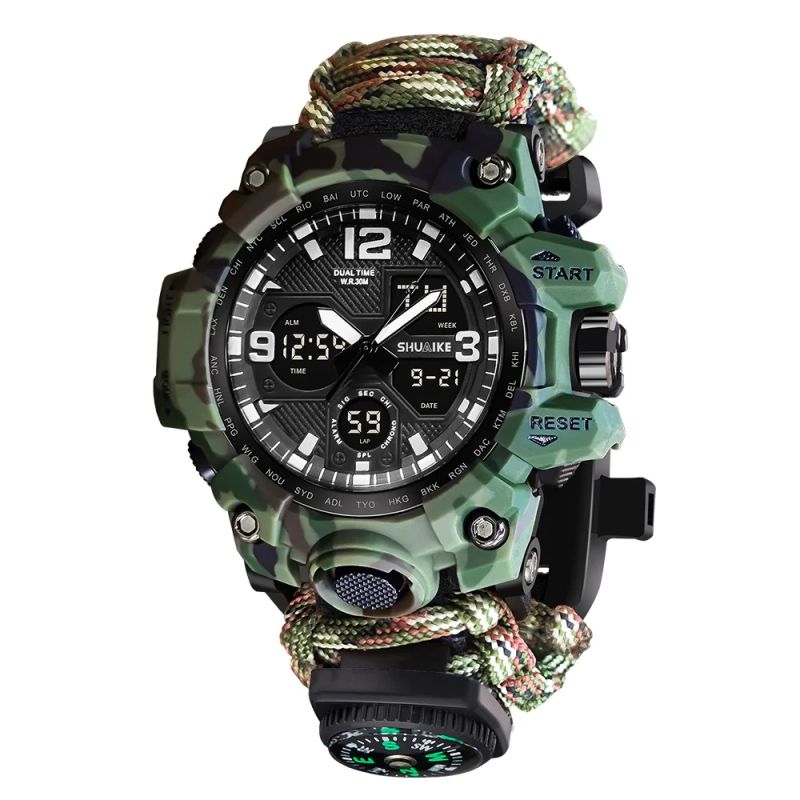 ThreePigeons™ 23-in-1 Survival Military Digital Watch