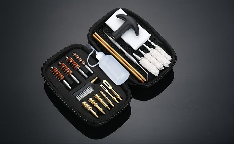 ThreePigeons™ Universal Handgun Cleaning Kit for .22 .357/.38/9mm .40 .45