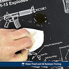 ThreePigeons™ Extra Large Gaming Mouse Pad AR-15 Gun Cleaning Mat