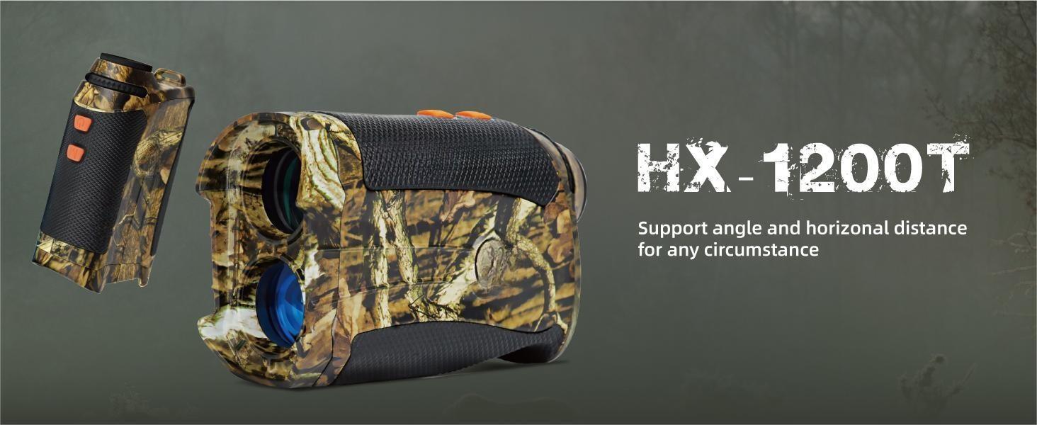 ThreePigeons™ Range Finder for Hunting Archery, 1200 Yards with Angle and Horizontal Distance