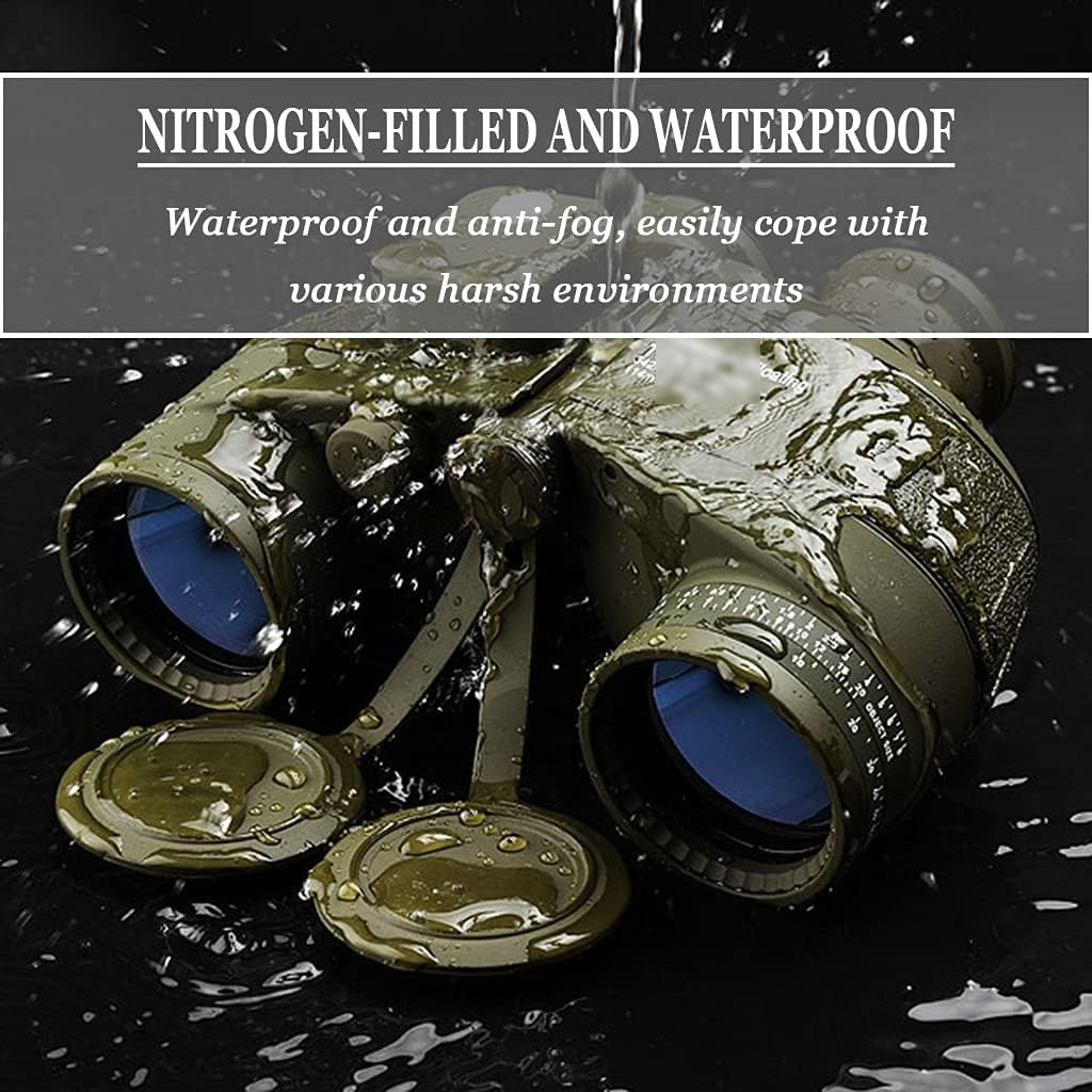 ThreePigeons™ Professional Binoculars 10X50 Marine Telescope Night Vision for Hunting