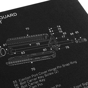 ThreePigeons™ Extra Large Gaming Mouse Pad AR-15 Gun Cleaning Mat