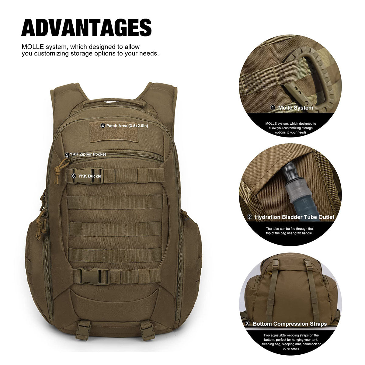 Tactical Backpack Trekking Rucksack