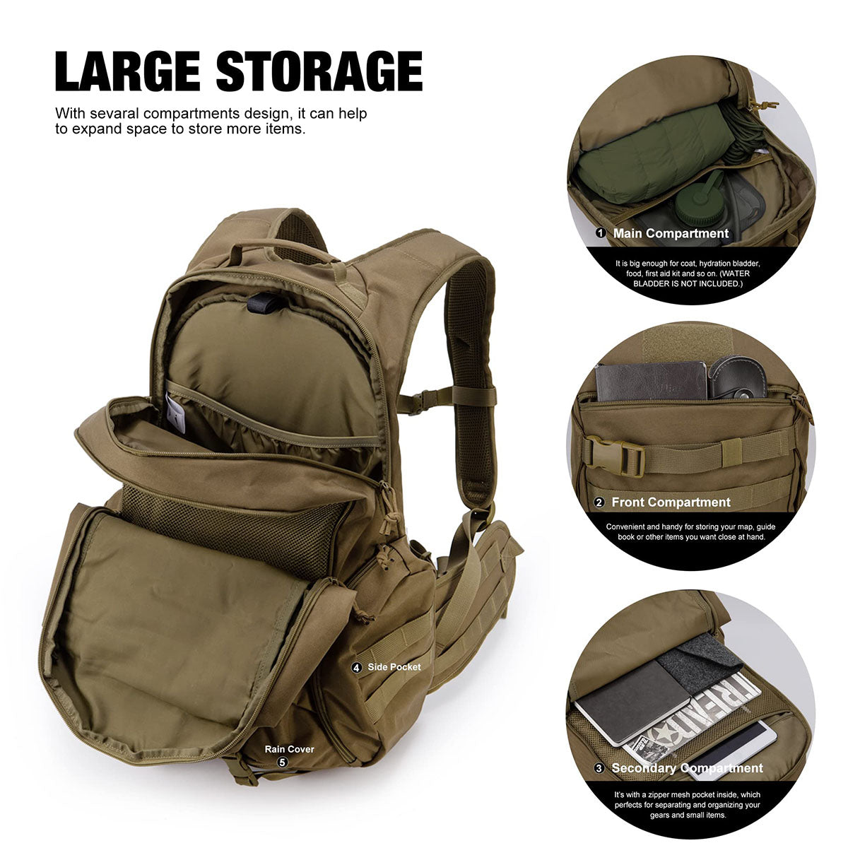 Tactical Backpack Trekking Rucksack