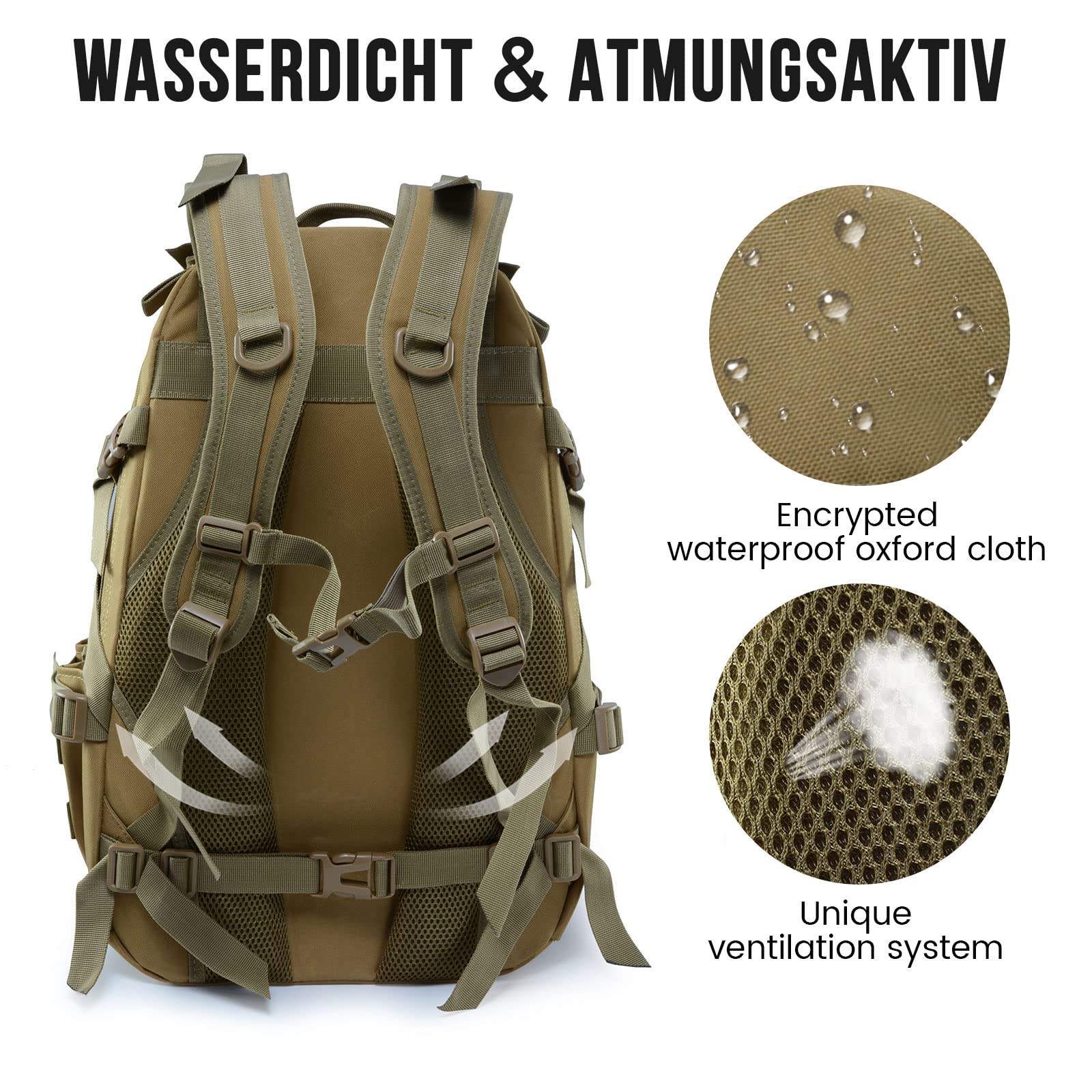 Military Tactical Camouflage Backpack 25L