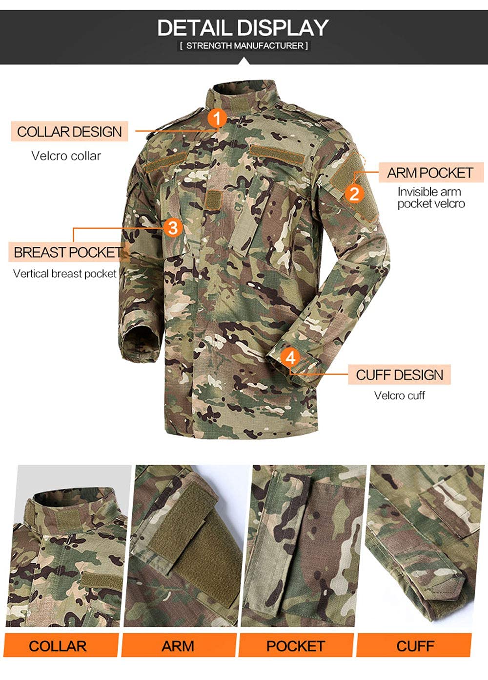 ThreePigeons™ Men's Tactical Jacket and Pants