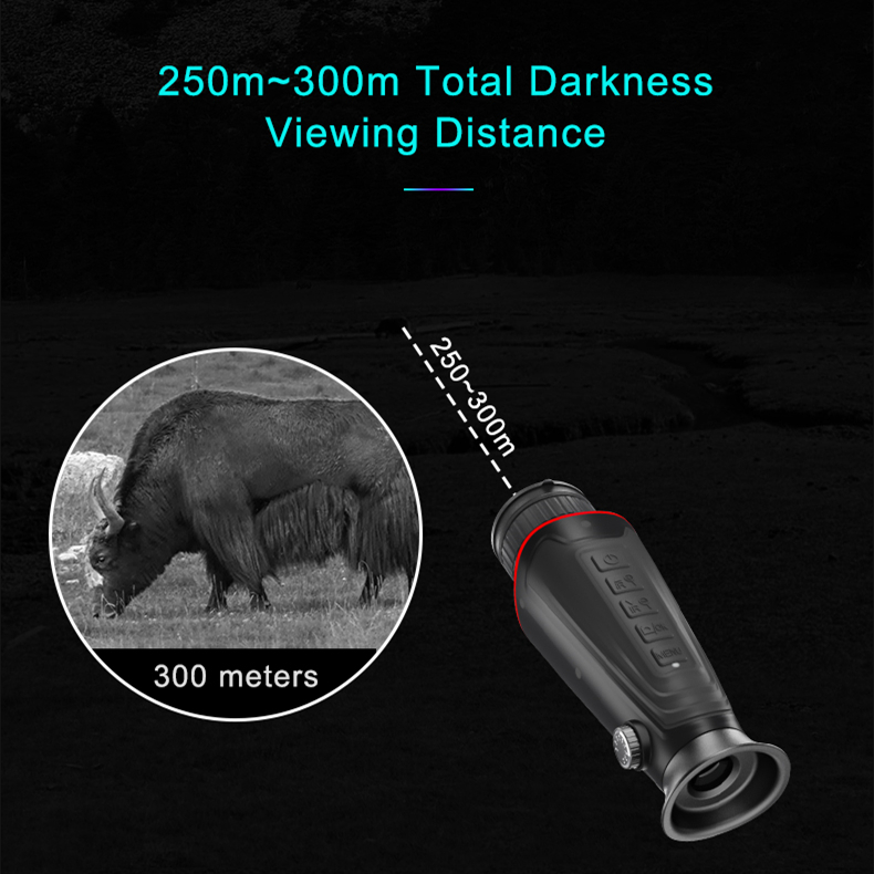 ThreePigeons 1080P Night Vision Monocuar High Powered 7X Zoom Night Vision Goggles with 7 Gear Adjustment Telescope