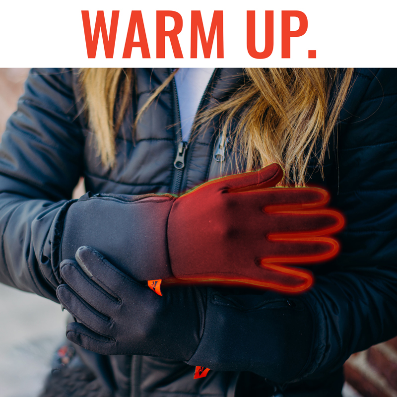 AA Battery Heated Snow Gloves