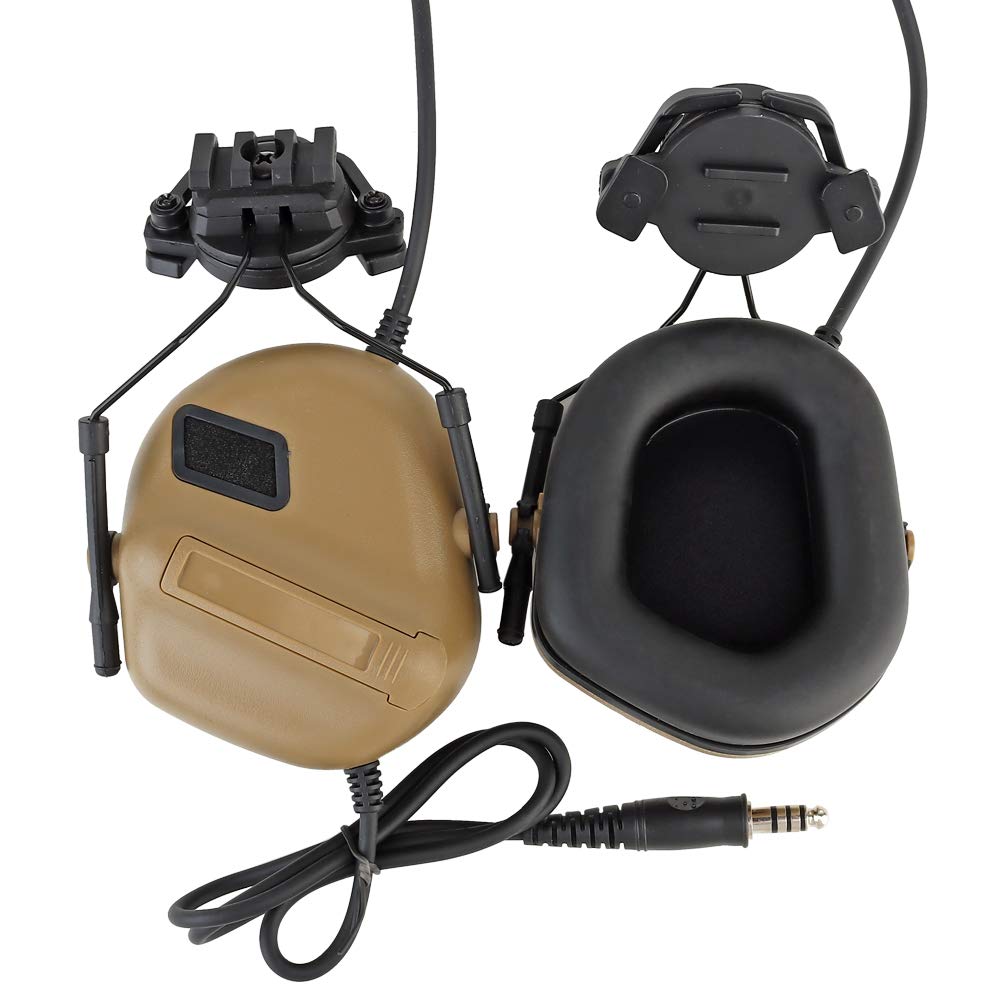 ThreePigeons™ Tactical Helmet Earmuffs with Detachable Microphone